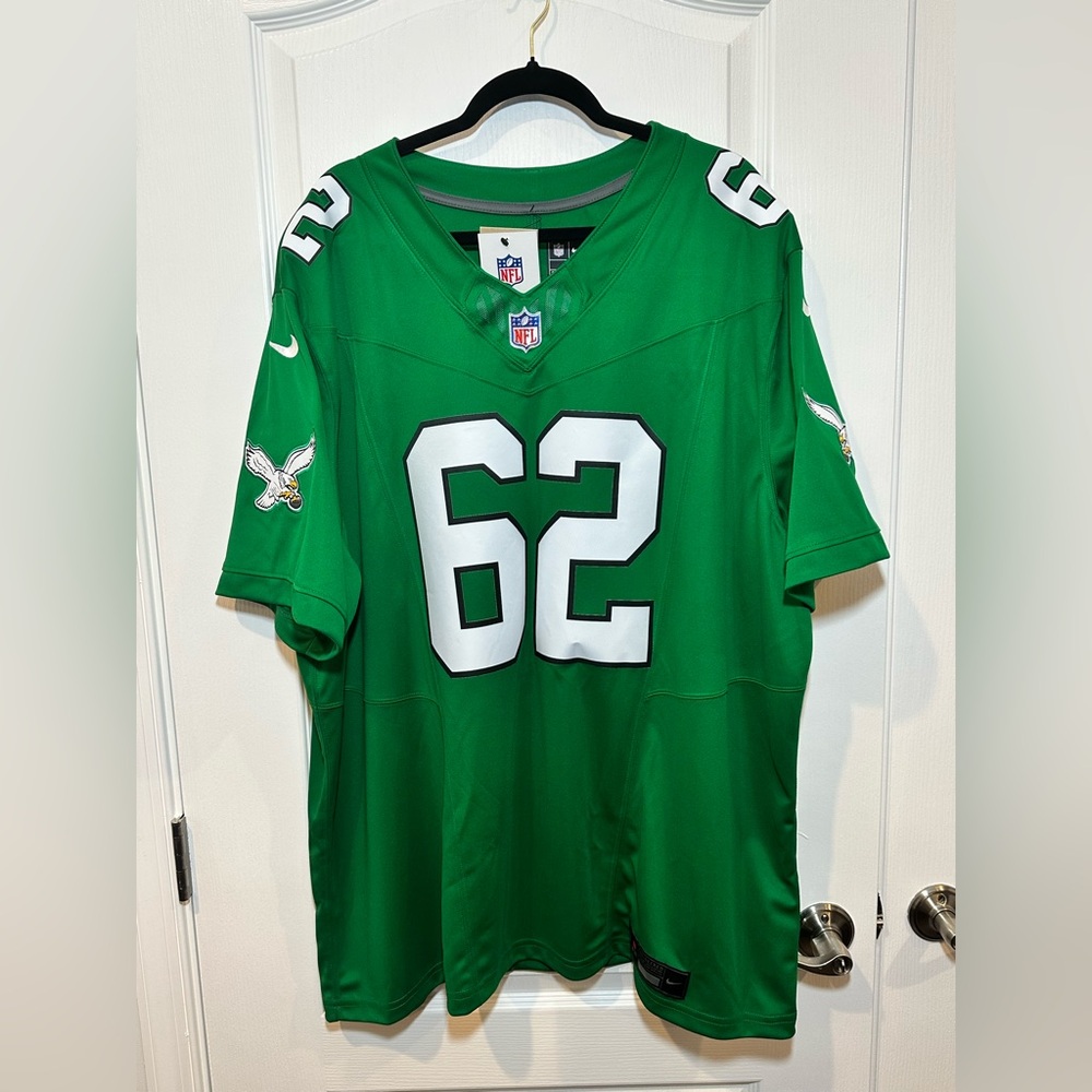 Jason Kelce #62 Nike DRI-FIT Eagles Stitched Kelly Green Football Jersey 3XL - Picture 11 of 12